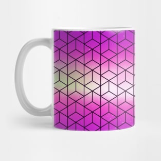 Pink geometric pattern Mug